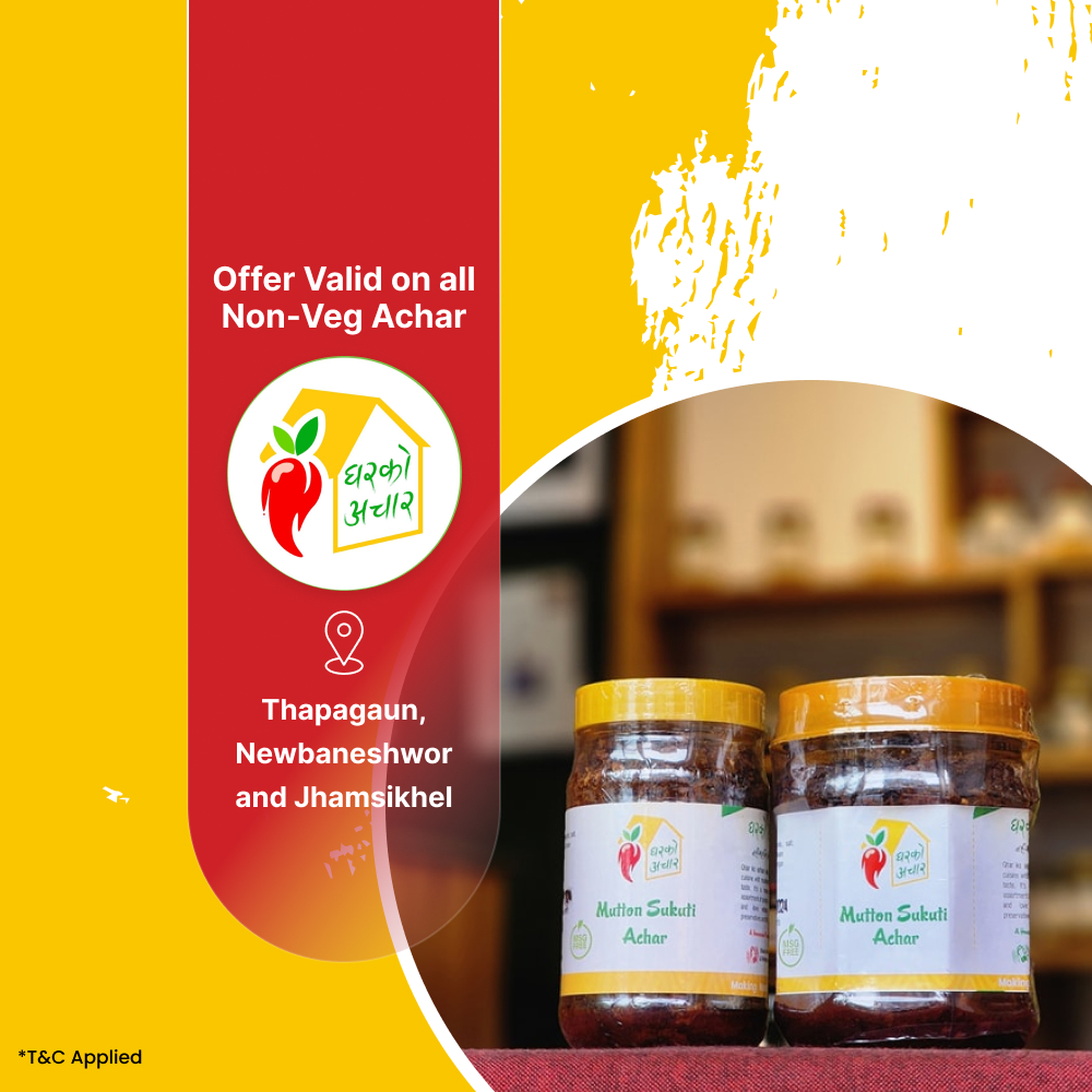 10% off on all non-veg achar at Ghar Ko Achar